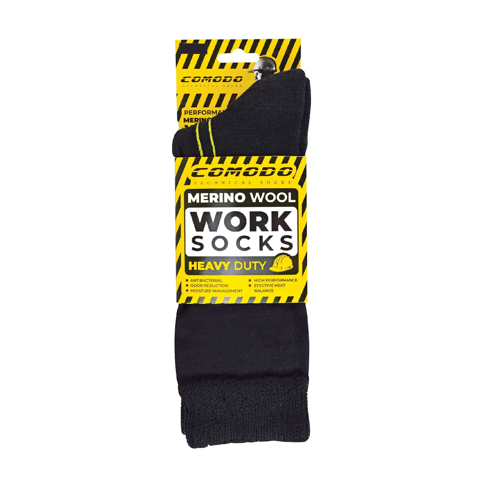 1 Pack Mens Merino Wool Work Socks for Winter
