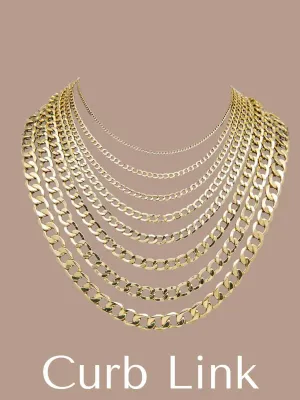 10K Gold Curb Bracelets