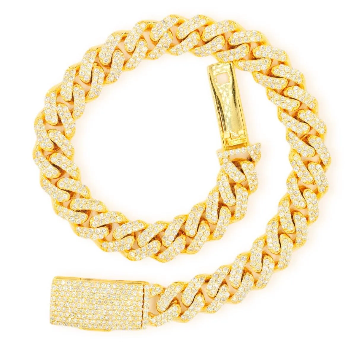 10KY 6.10CTW DIAMOND MIAMI CUBAN BRACELET