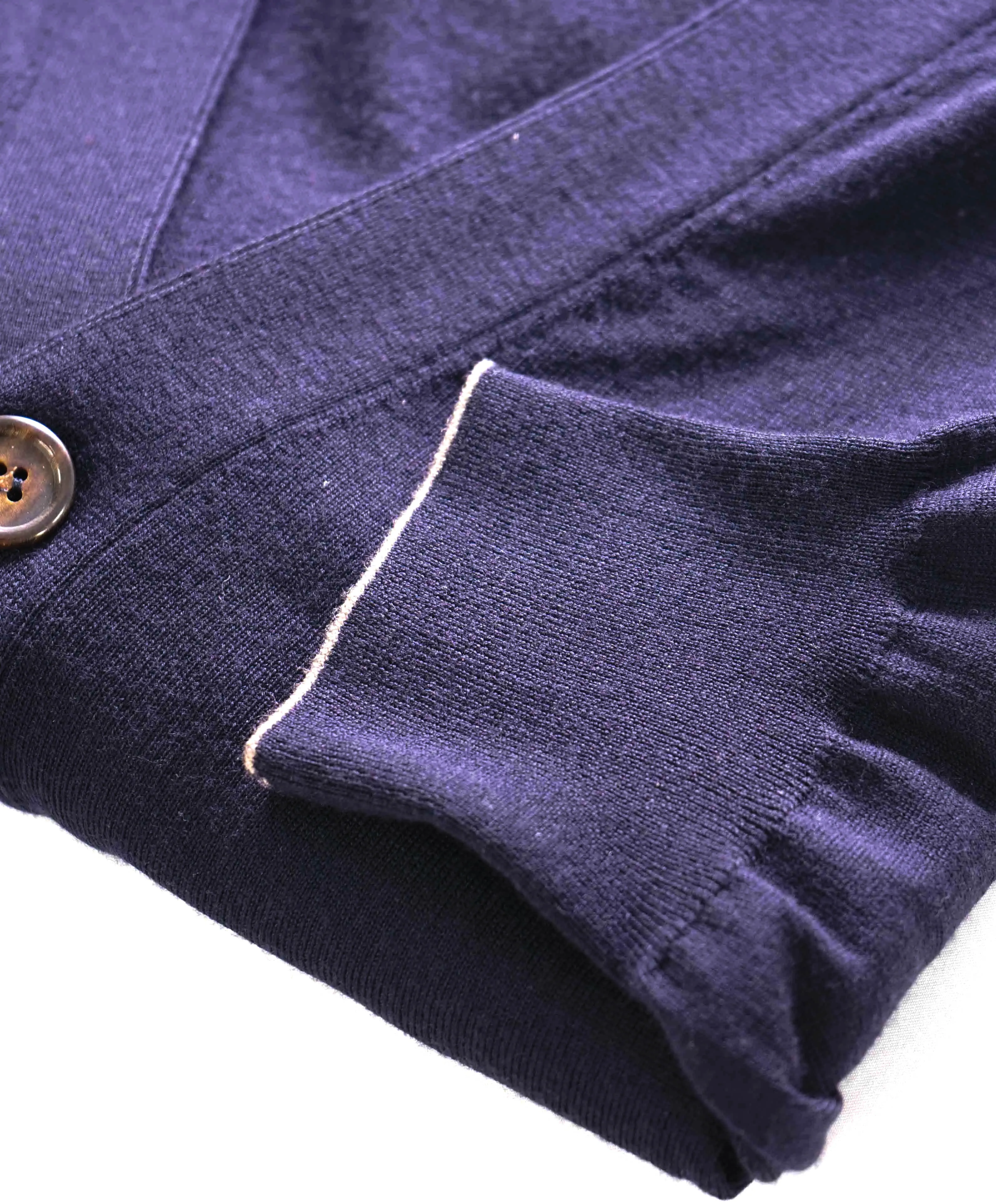 $1,295 BRUNELLO CUCINELLI - *CASHMERE/WOOL* Navy Cardigan Sweater- 58 (46US))