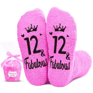 12th Birthday Gifts Ideas for Girls - Socks for 12 Year Old Kids, Presents for 12 Year Olds, 12 Year Old Gifts for Tween Girls