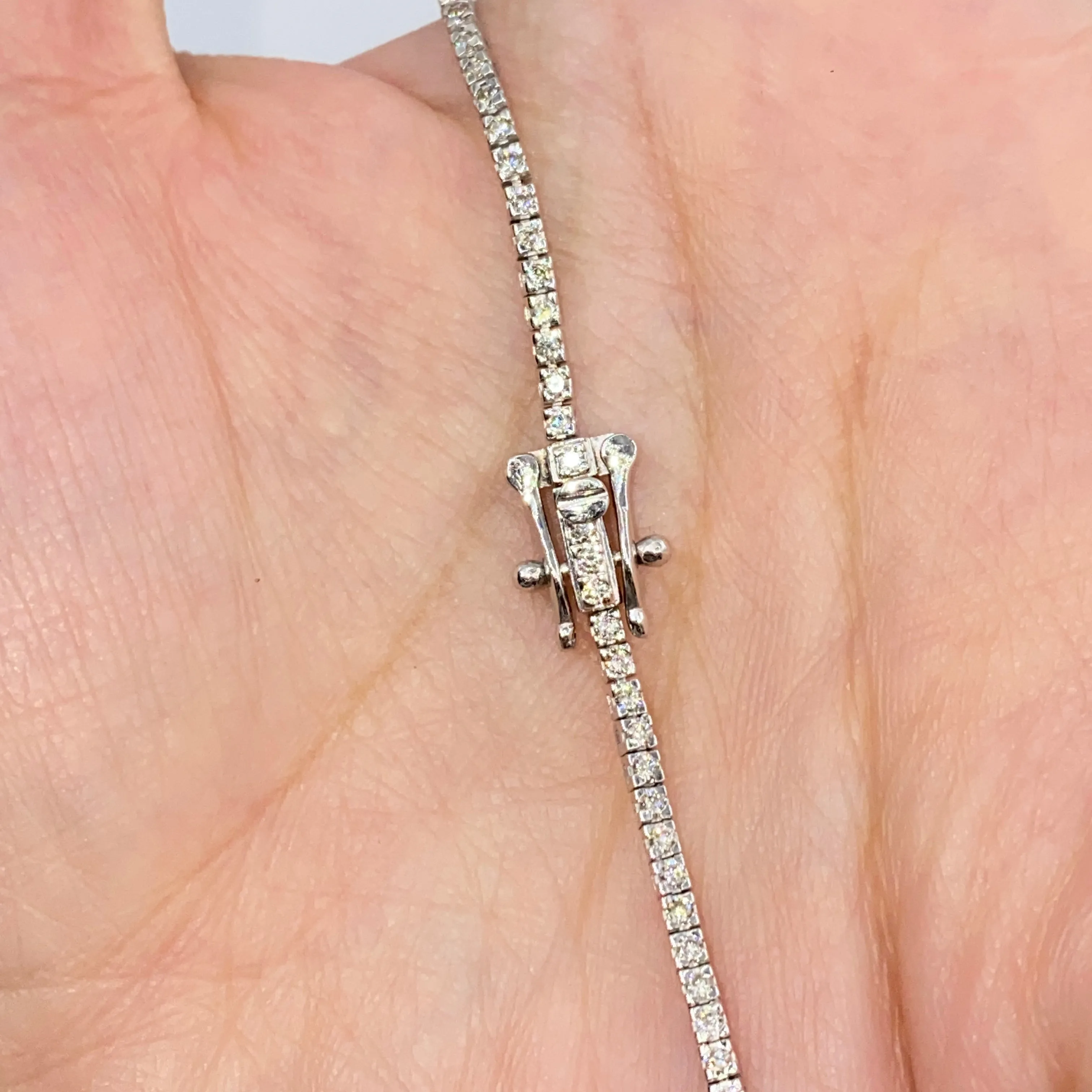 14K 2MM Diamond Tennis Bracelet 7"