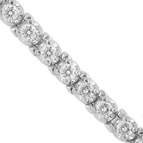 14K Gold Diamond Tennis Bracelet 3.2 MM 5.4 CTW