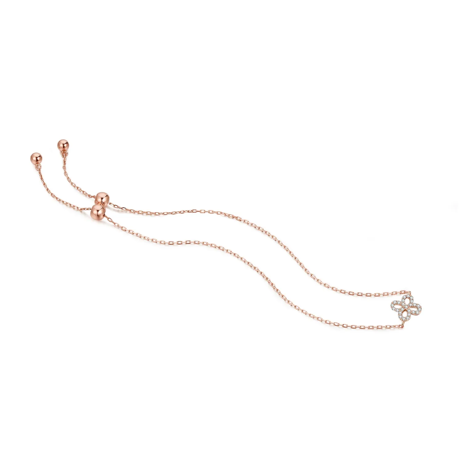 14K Solid Gold Bracelet Exclusively Handcrafted 0.061 Carat Natural Diamond (H-F Color, VS1-VS2 Clarity)