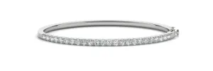 14k Traditional Diamond Bangle