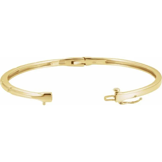 14K Yellow Gold 1/4 CTW Natural Diamond Bangle Bracelet