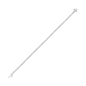 14KT White Gold & Diamond Classic Book Tennis Bracelet  - 2 ctw