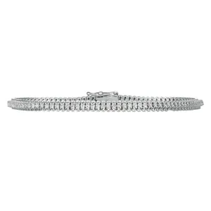 1.50 CT NATURAL DIAMOND SOFT TENNIS BRACELET G SI IN 14K GOLD 110 STONES