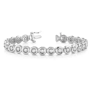 1.50 ctw Round Diamond Tennis Bracelet Four Prong Set