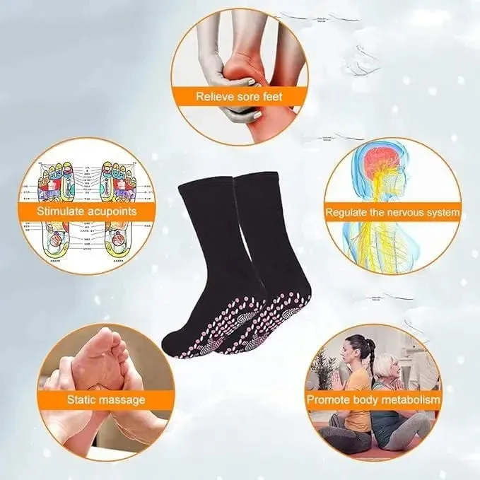 2 2 FREE | ThermaSoothe™ Acupressure Self-Warming Health Socks