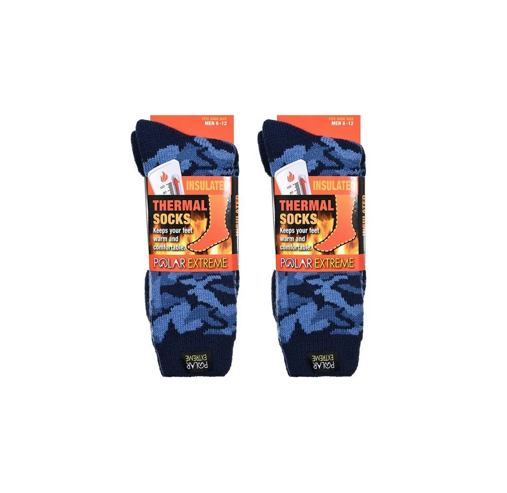 [2-Pairs] Polar Extreme Thermal Insulated Camo Boot Socks
