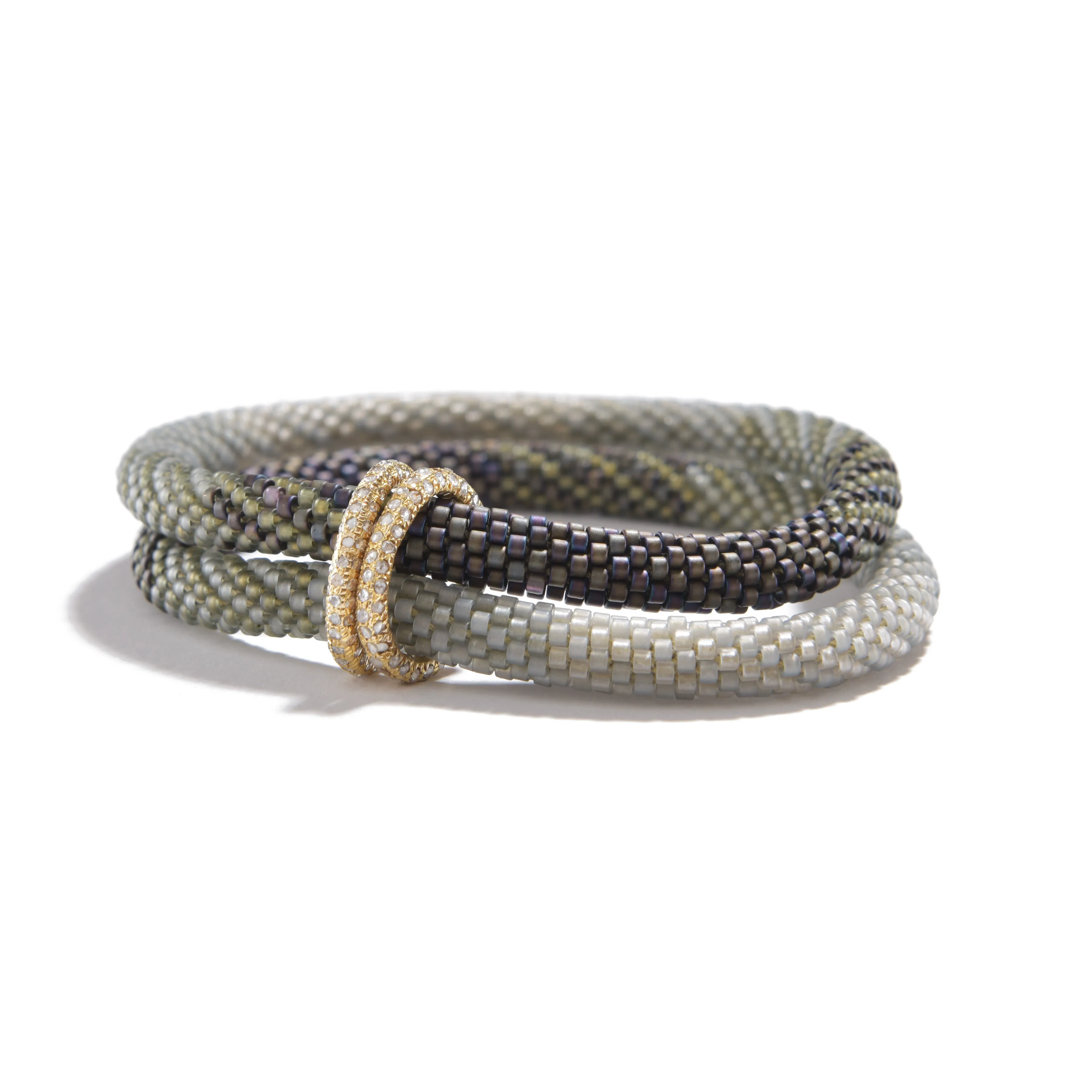 2 Pave Diamond Bands