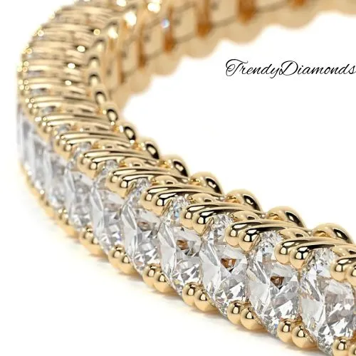 2.50ctw Round Brilliant Diamond Eternity Tennis Bracelet set in 14k Yellow Gold