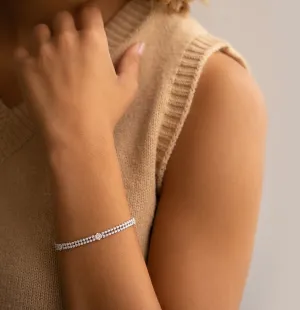 2.79 cttw. Double Strand Diamond Bracelet