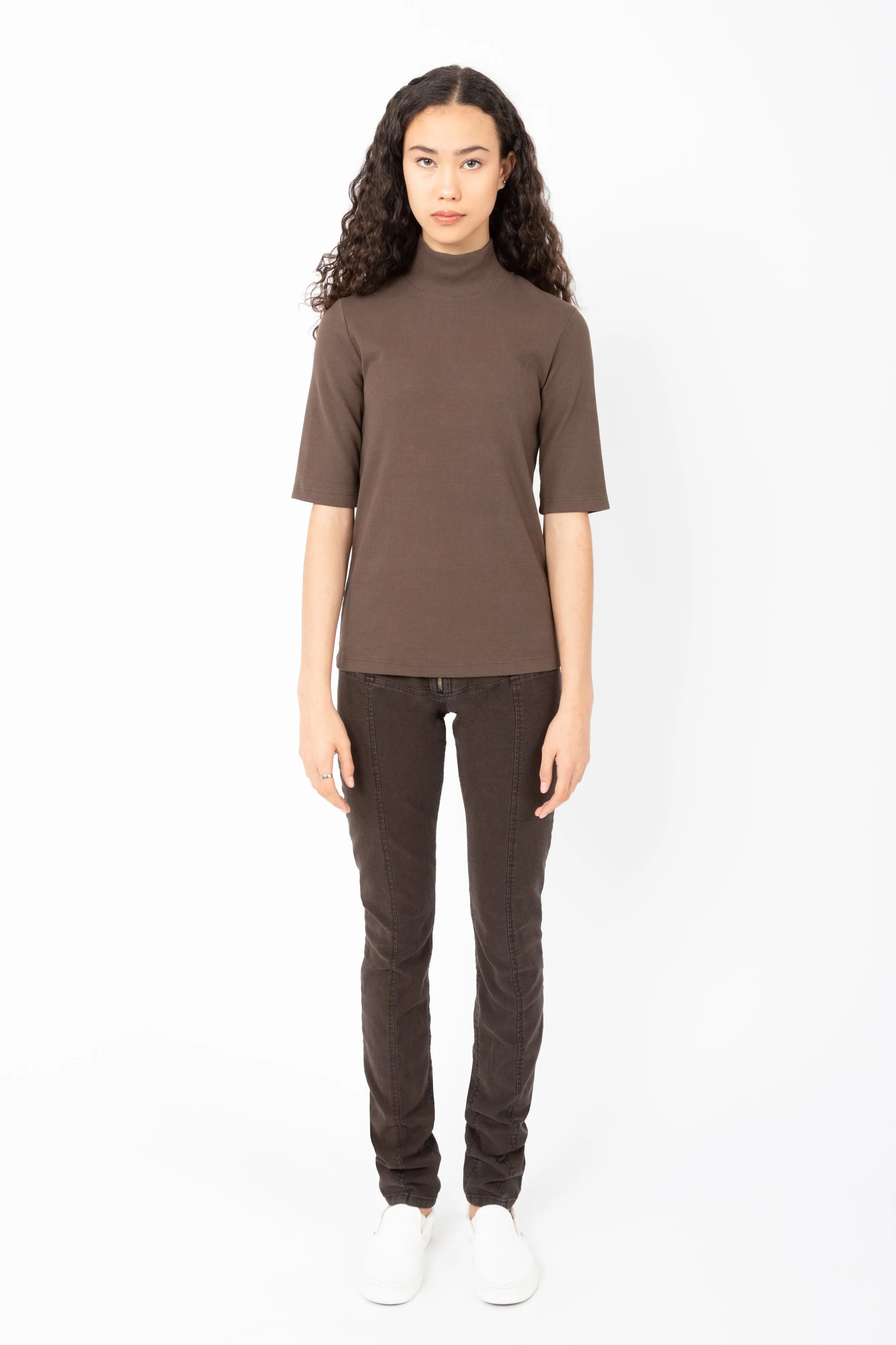 2x1 Mockneck in Olive