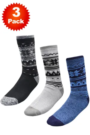 3 Pack Men Calf Length Socks - N406