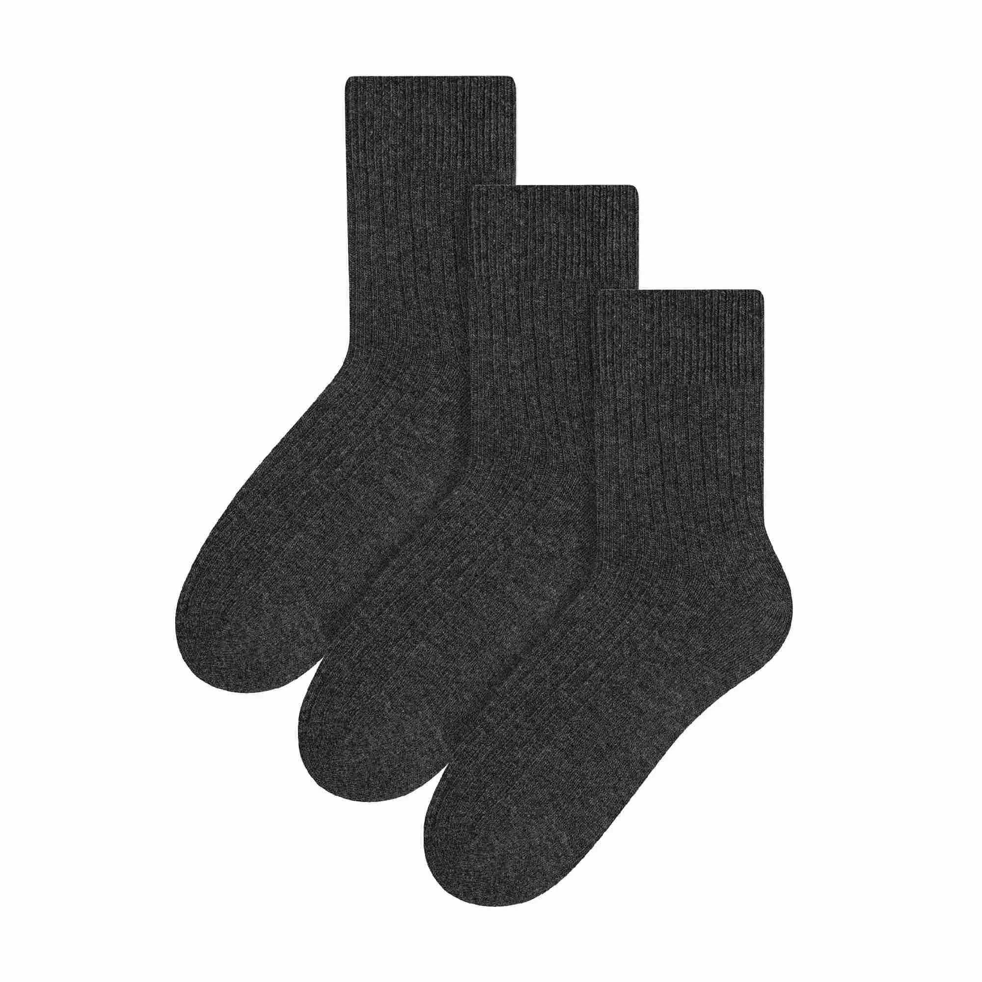 3 Pack Mens Original Wool Dress Socks (2 Sizes)