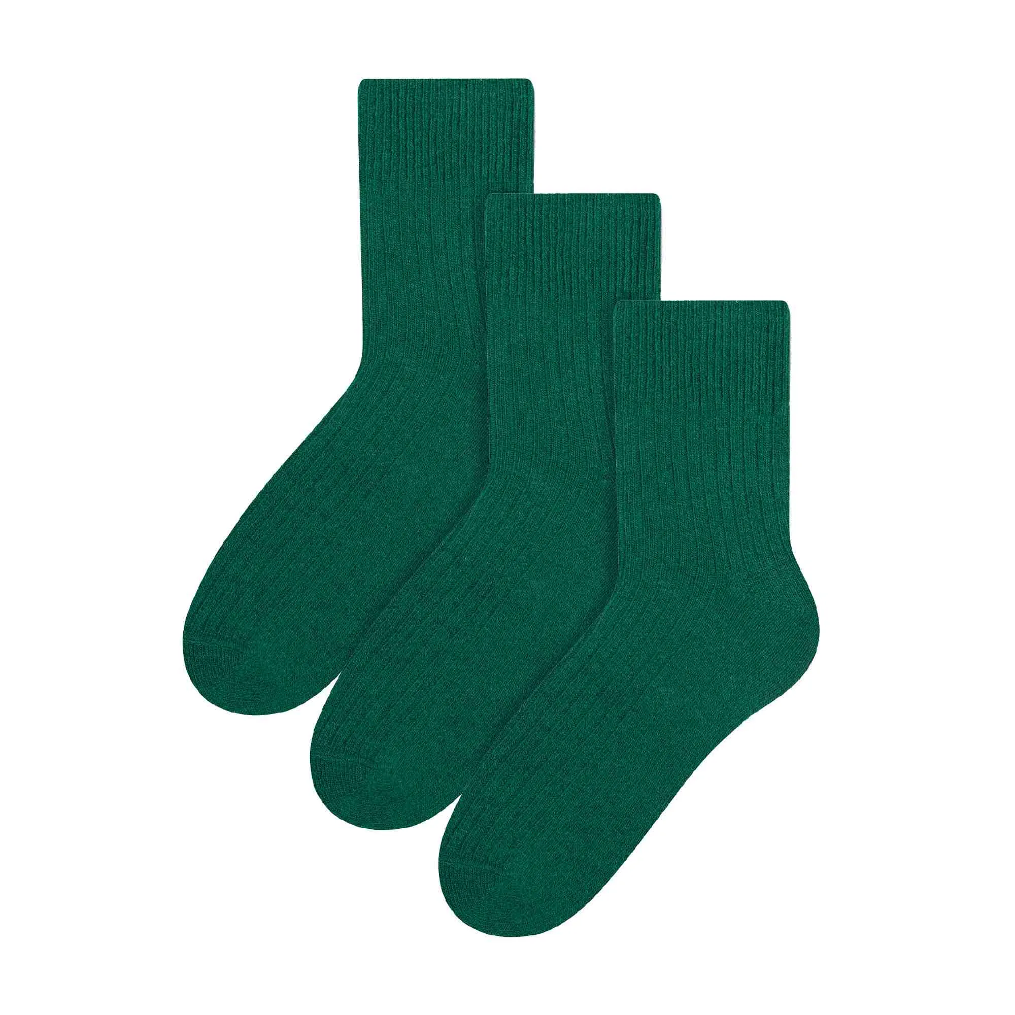3 Pack Mens Original Wool Dress Socks (2 Sizes)