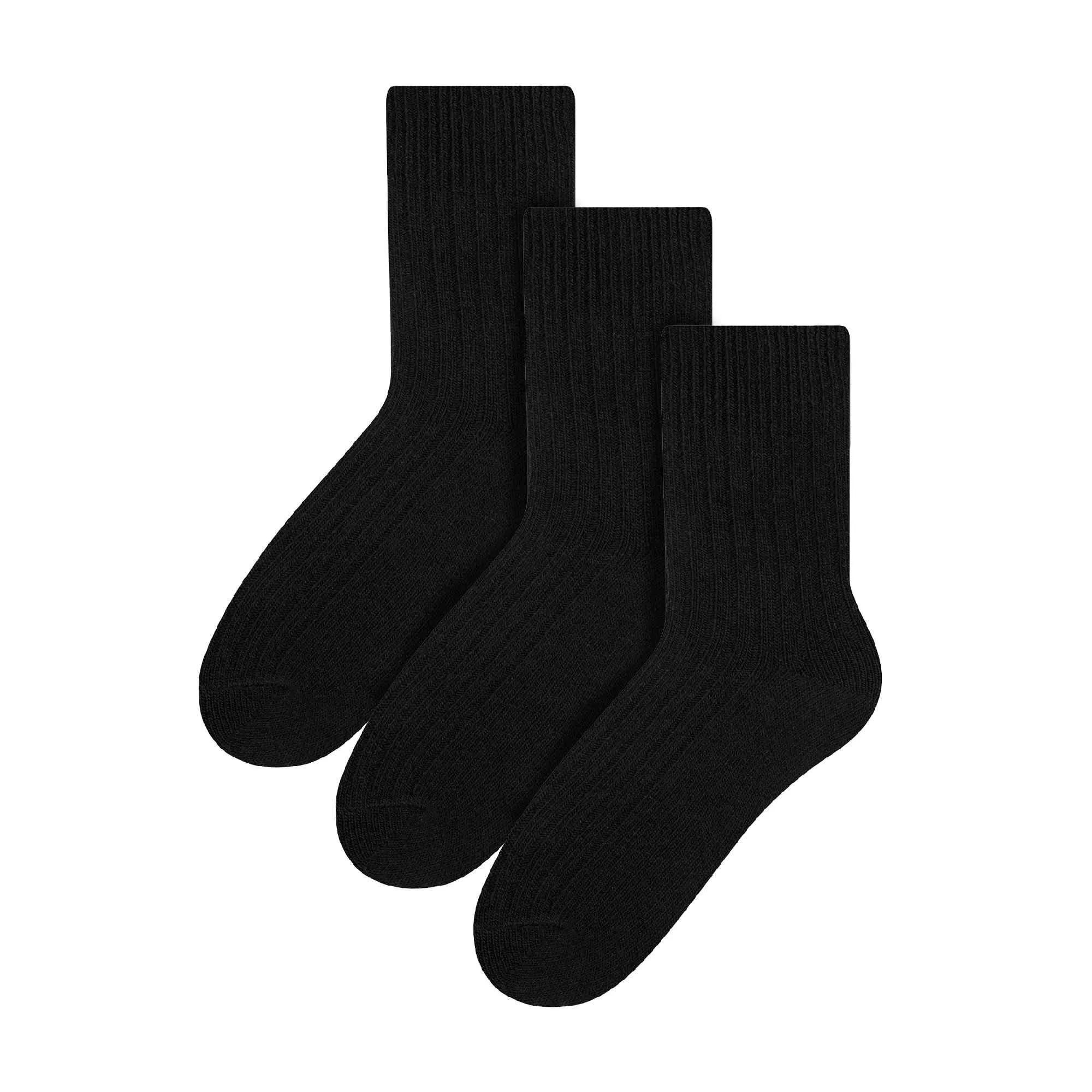 3 Pack Mens Original Wool Dress Socks (2 Sizes)