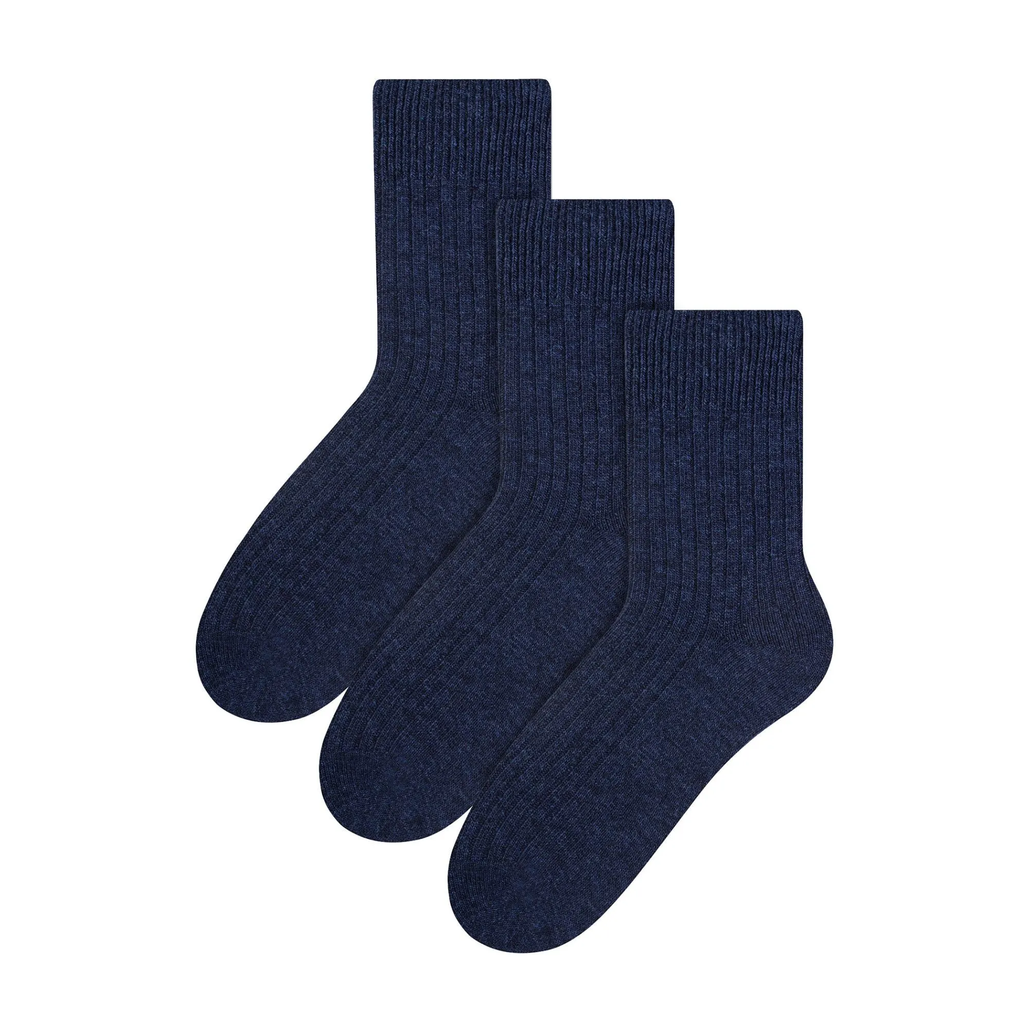 3 Pack Mens Original Wool Dress Socks (2 Sizes)