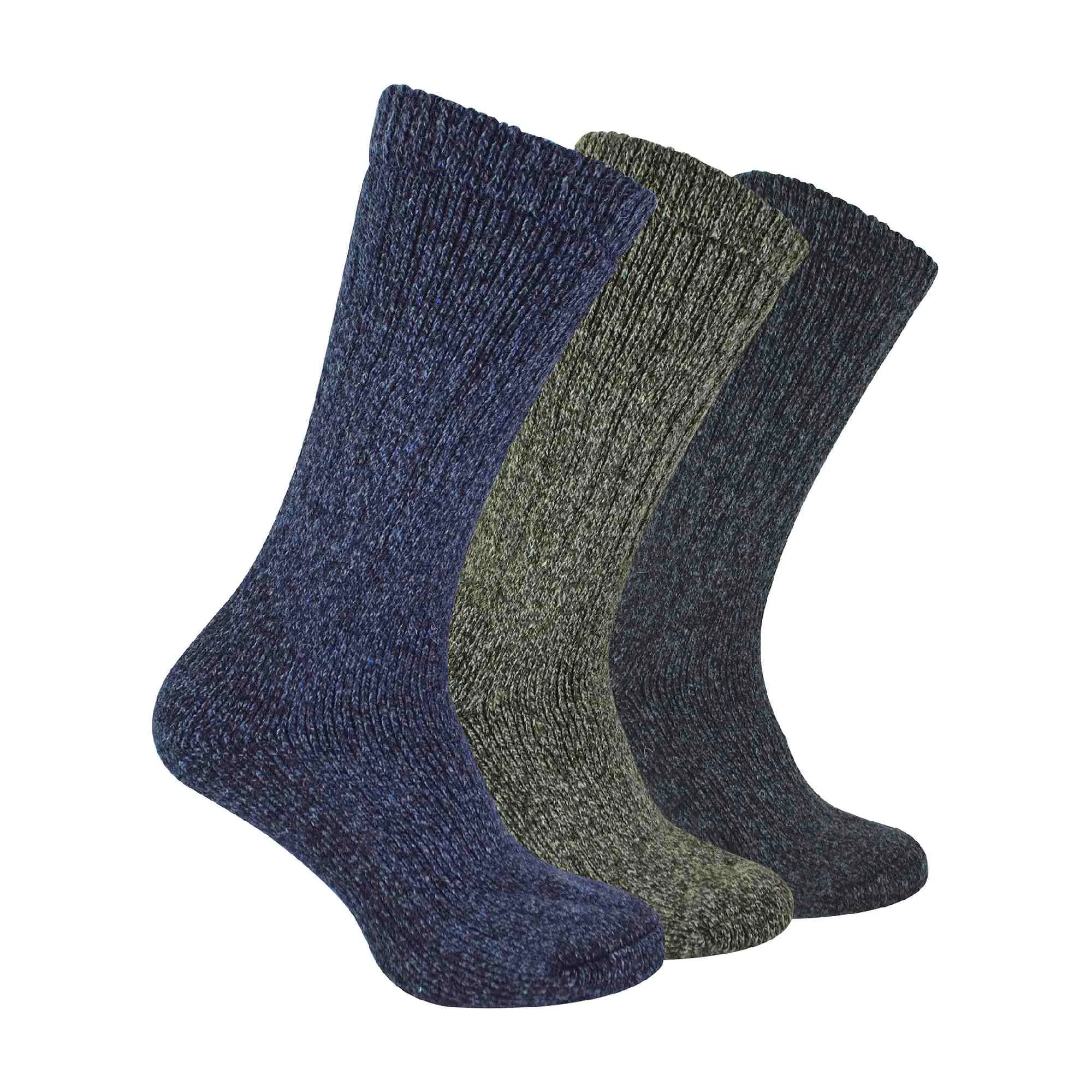 3 Pack Mens Thick Warm Merino Wool Socks