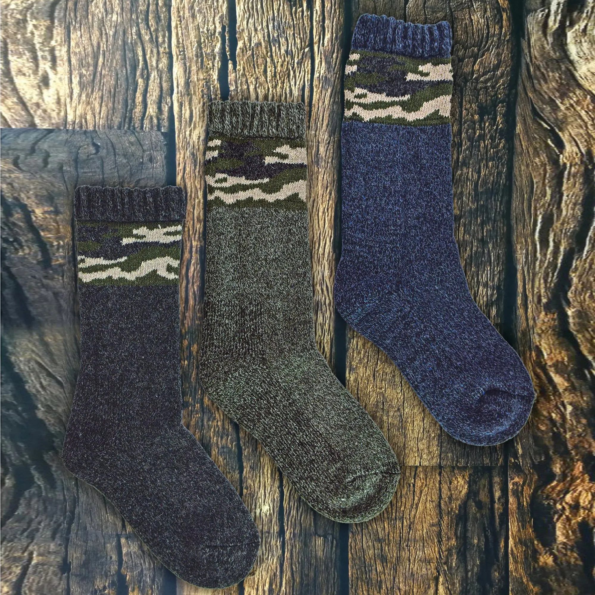 3 Pack Mens Thick Warm Merino Wool Socks