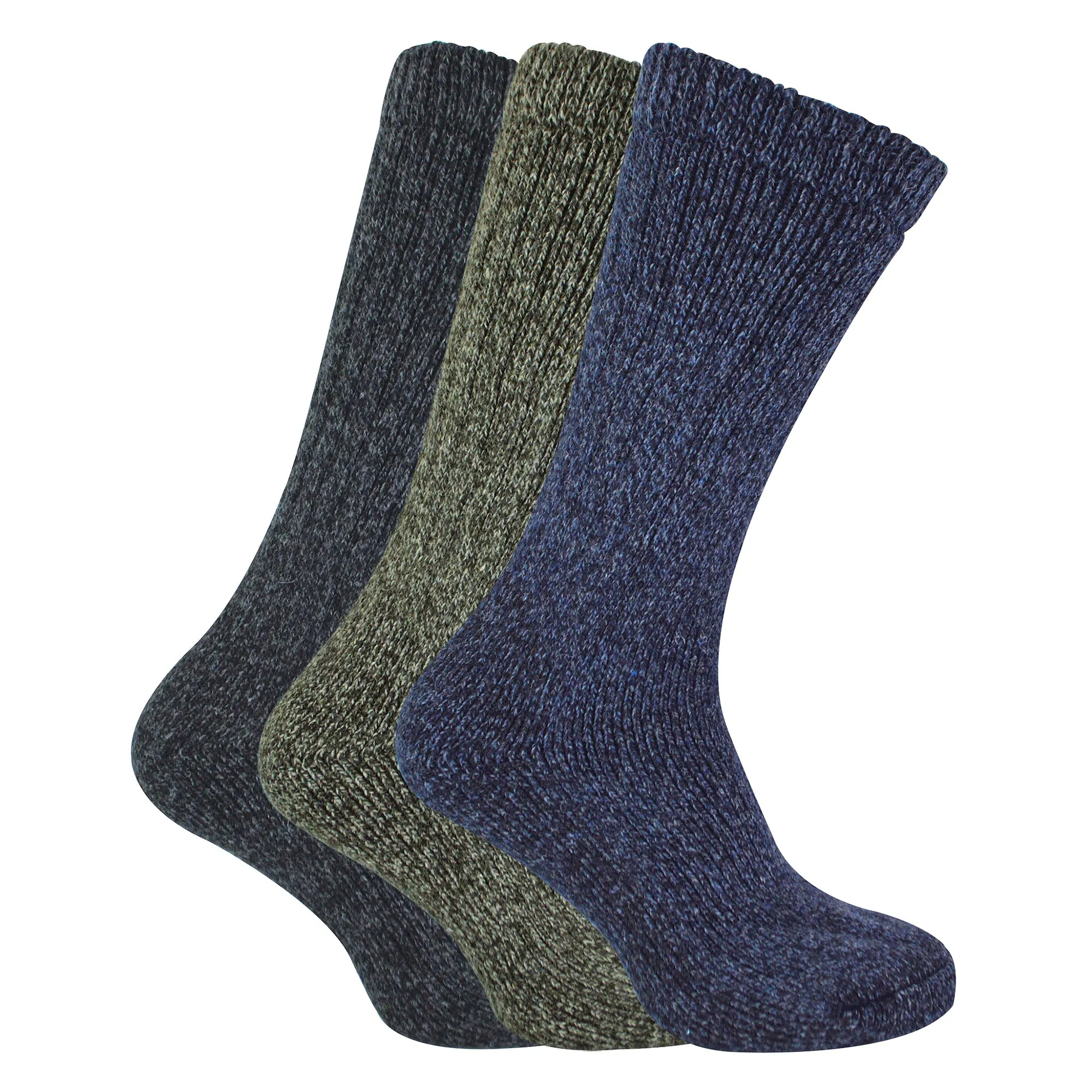 3 Pack Mens Thick Warm Merino Wool Socks