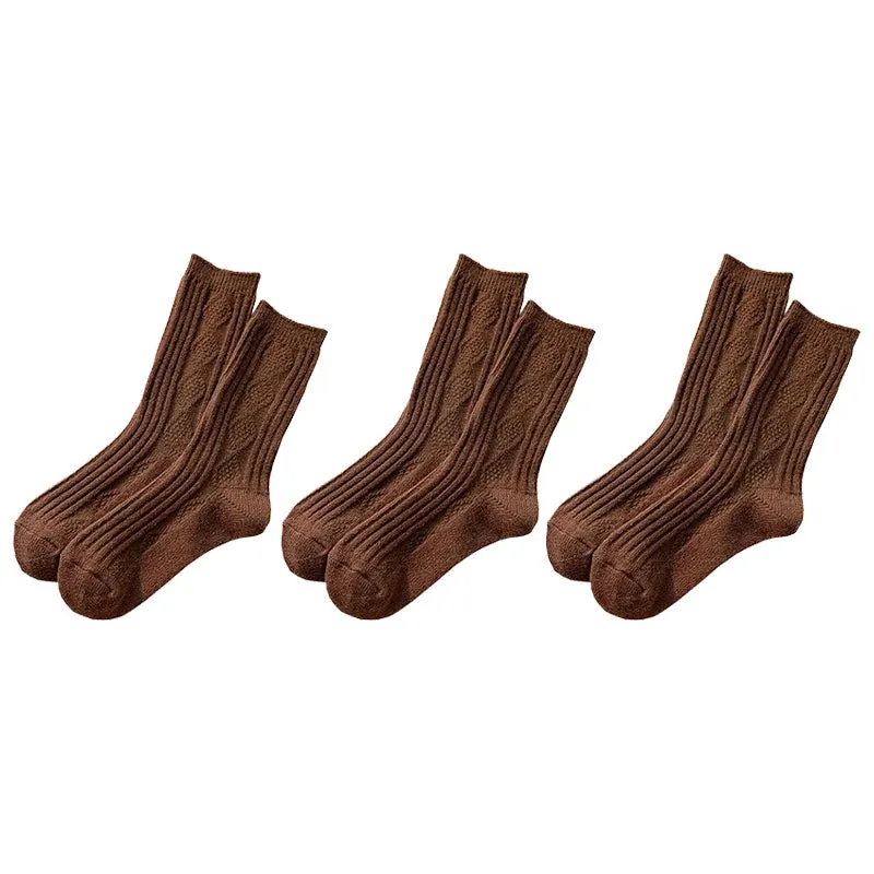 3 Pairs Cashmere Wool Socks