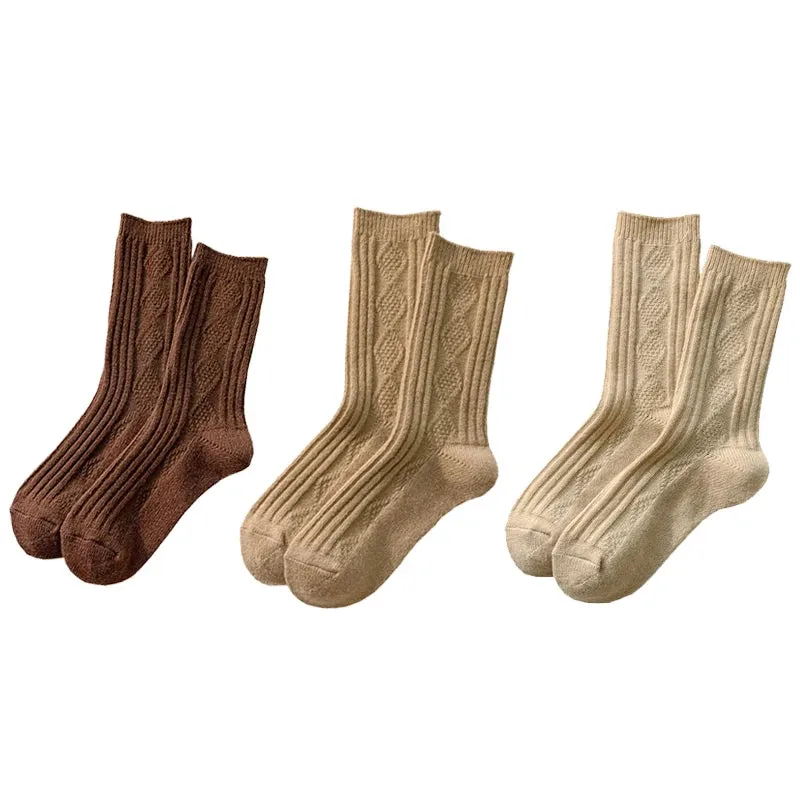 3 Pairs Cashmere Wool Socks