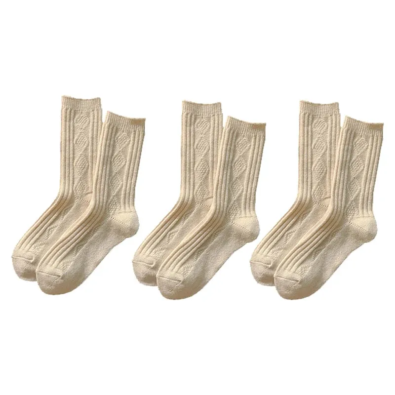 3 Pairs Cashmere Wool Socks