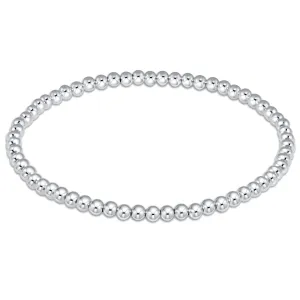 3mm classic sterling bead bracelet