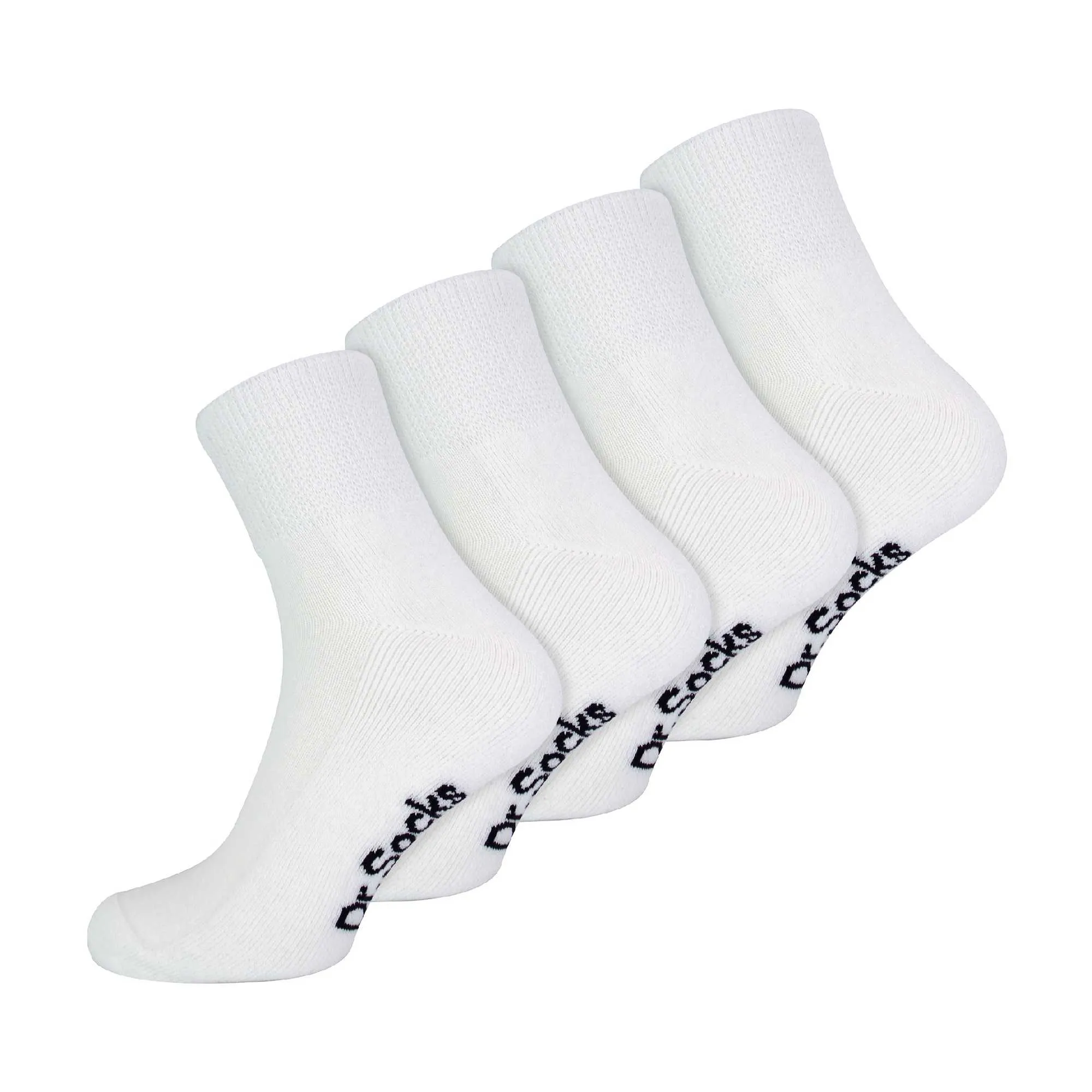 4 Pack Extra Wide Bamboo Diabetic Ankle Socks