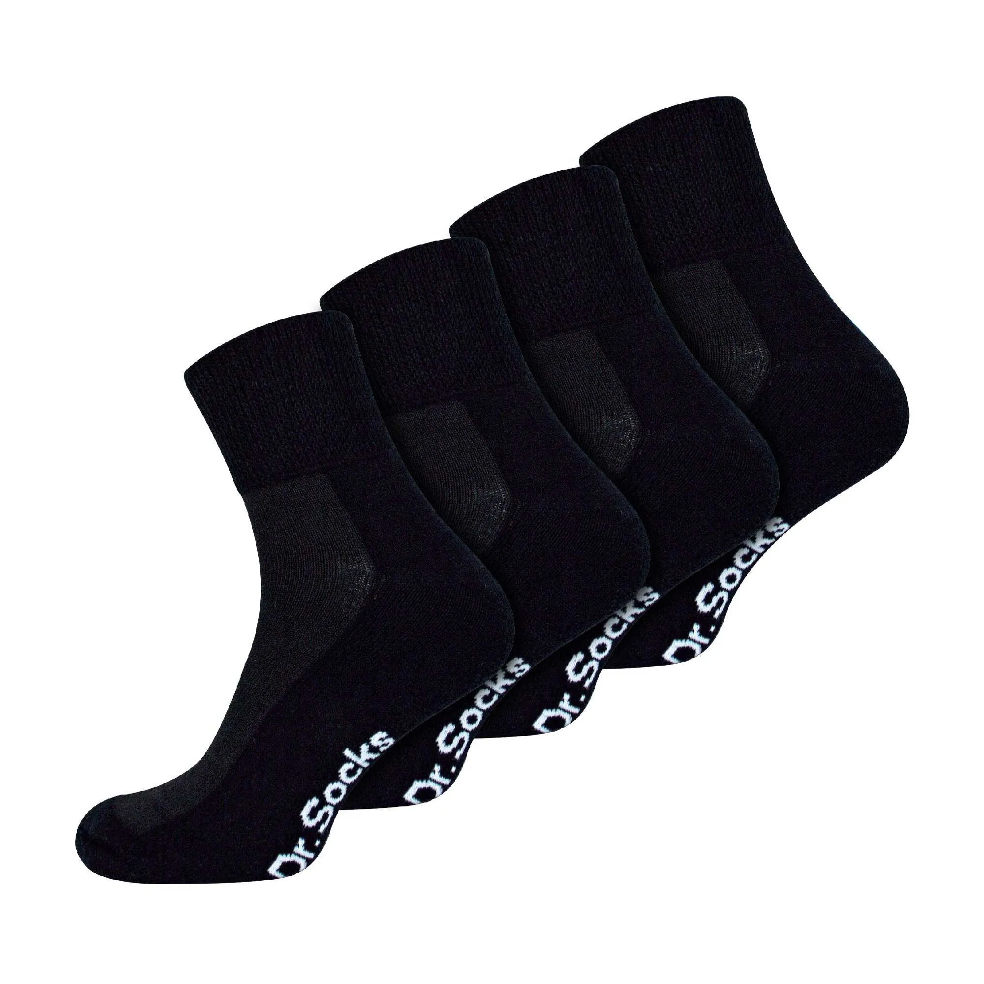 4 Pack Extra Wide Bamboo Diabetic Ankle Socks