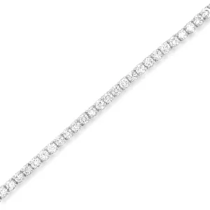 4.00 Carat Diamond Bracelet in 14k White Gold