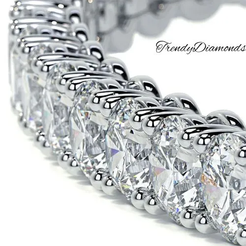 5.50ctw Round Brilliant Diamond Eternity Tennis Bracelet set in 14k White Gold
