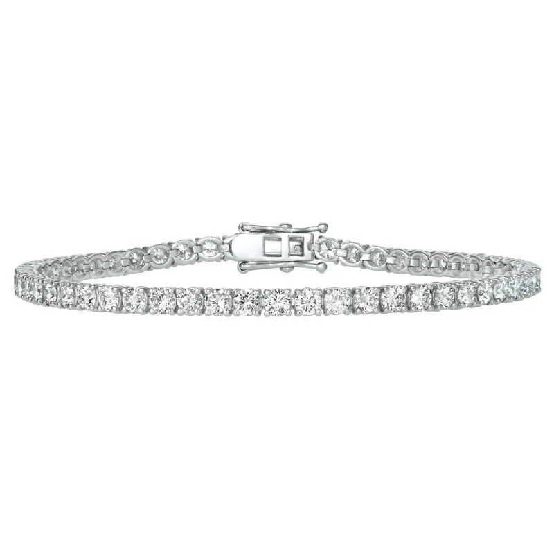 6.00 CARAT NATURAL DIAMOND TENNIS BRACELET G SI 14K GOLD 7”
