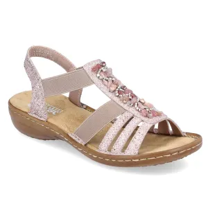60818 Pink Strap Sandals