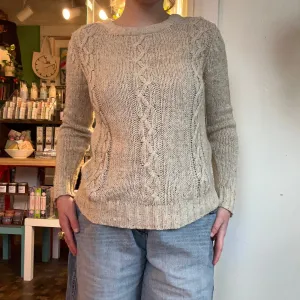 70s/80s J.G. Hook silk&wool blend cable knit sweater