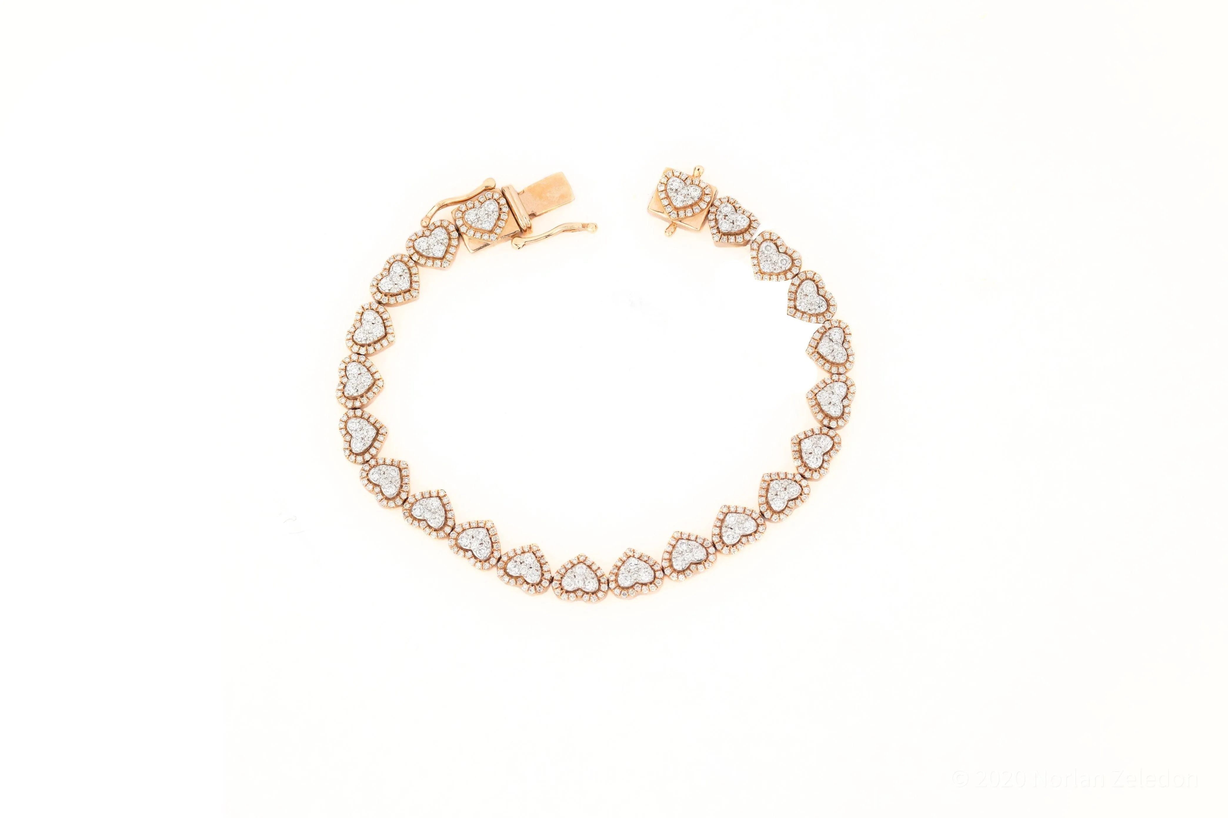 7.5mm Heart Bracelet
