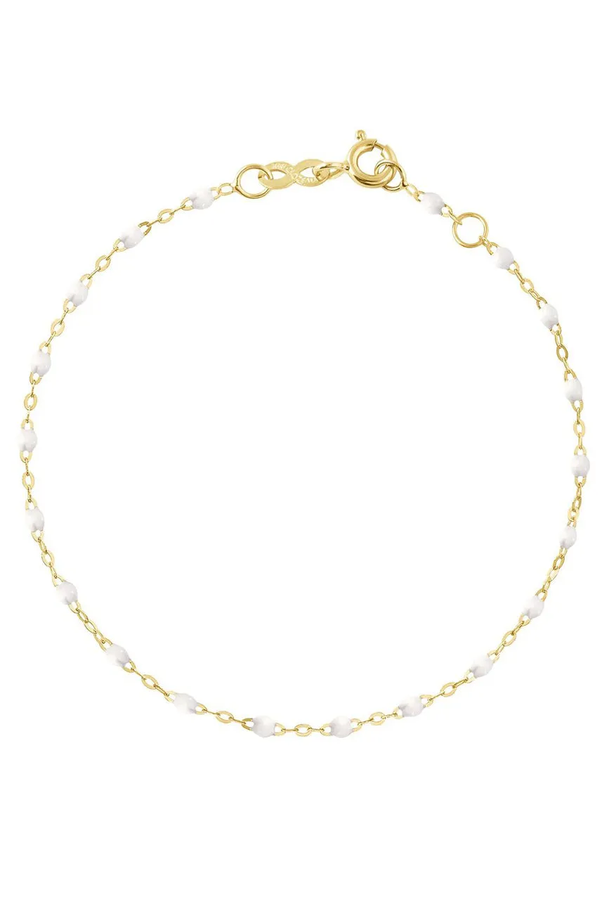 7.5" Classic Gigi Bracelet - WHITE   YELLOW GOLD