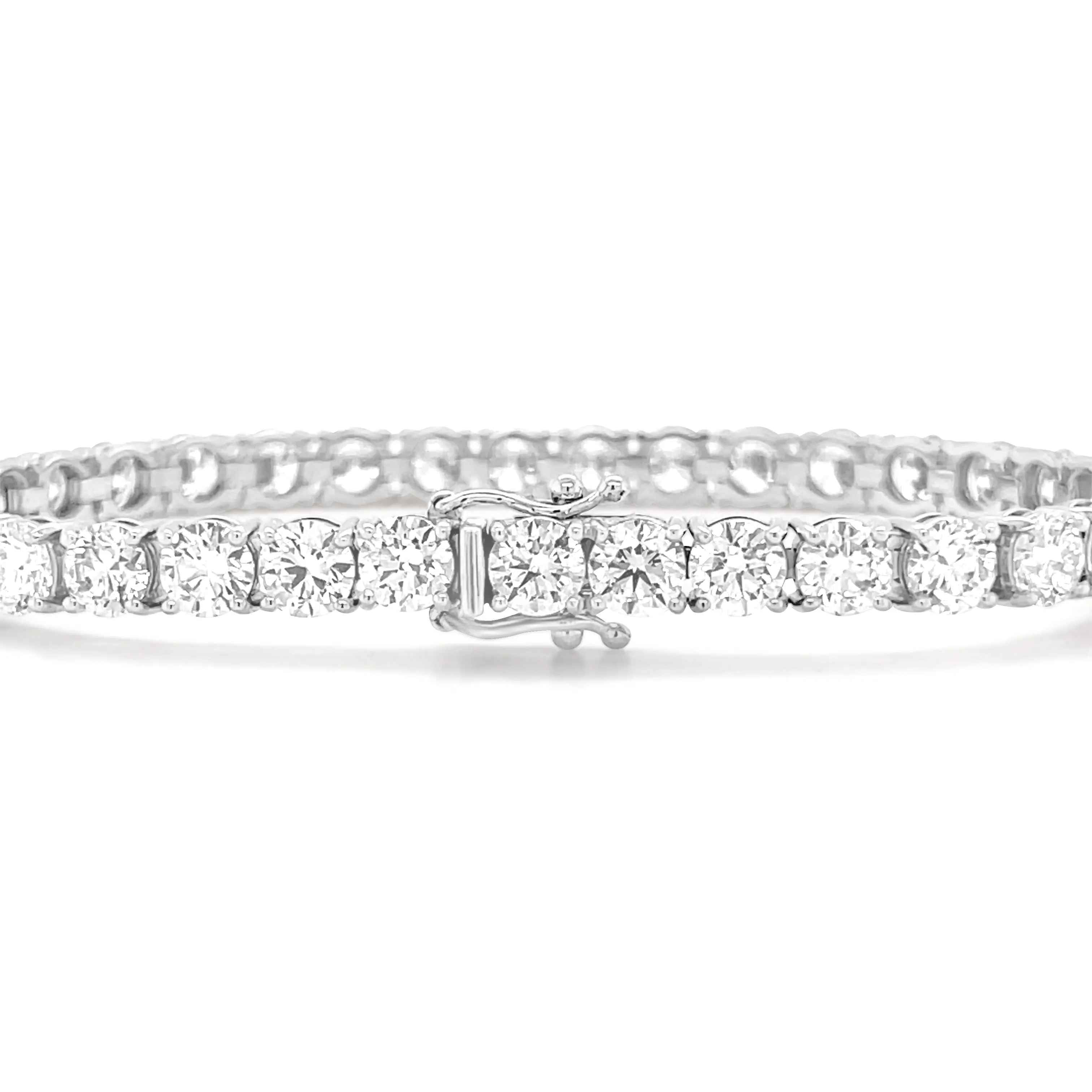 8.24 Carat Diamond Bracelet in 18k White Gold