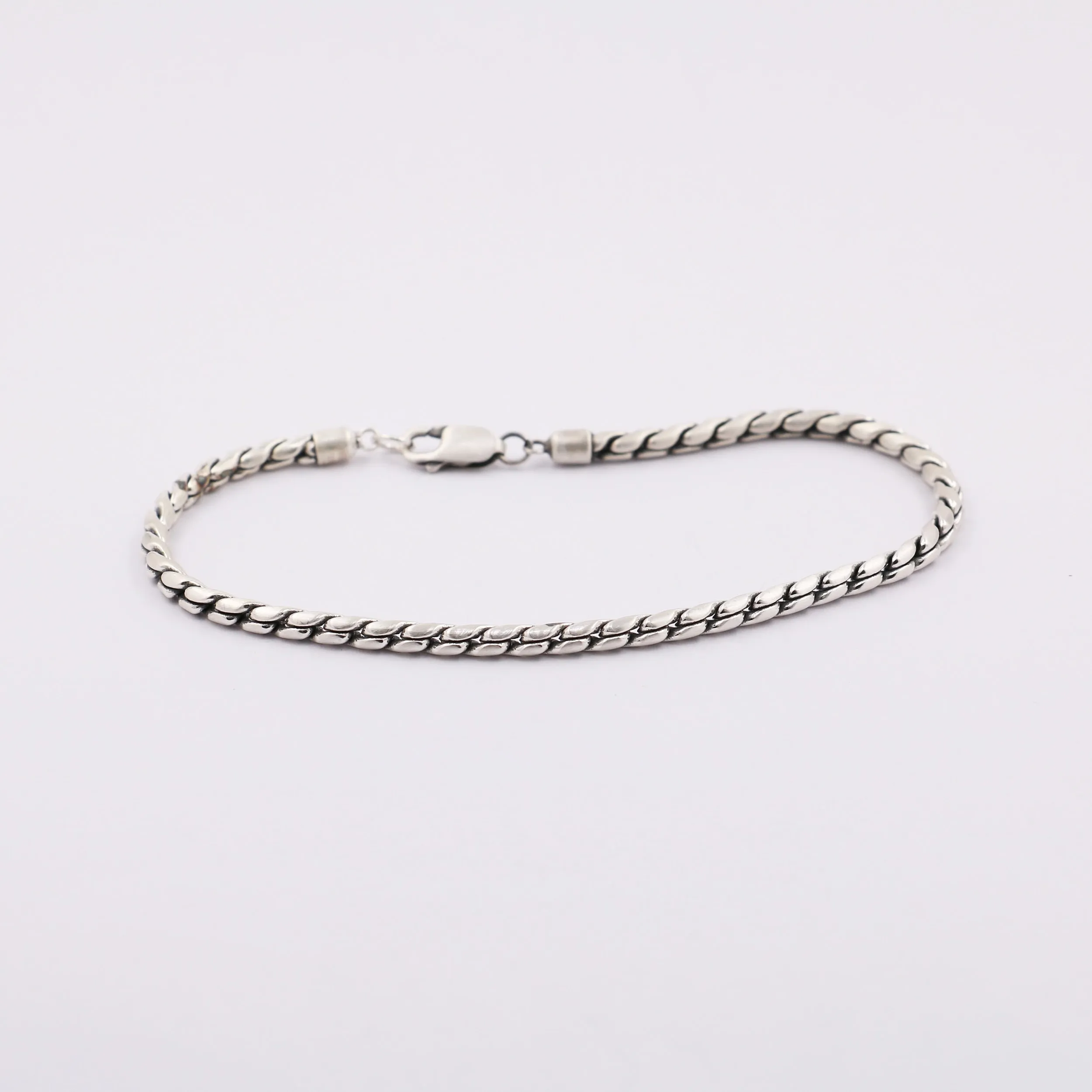 925 Oxidized Rope Chain Bracelet