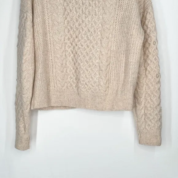 Abercrombie &amp; Fitch Pullover Cable Knit Longsleeve Sweater Women’s Size XL
