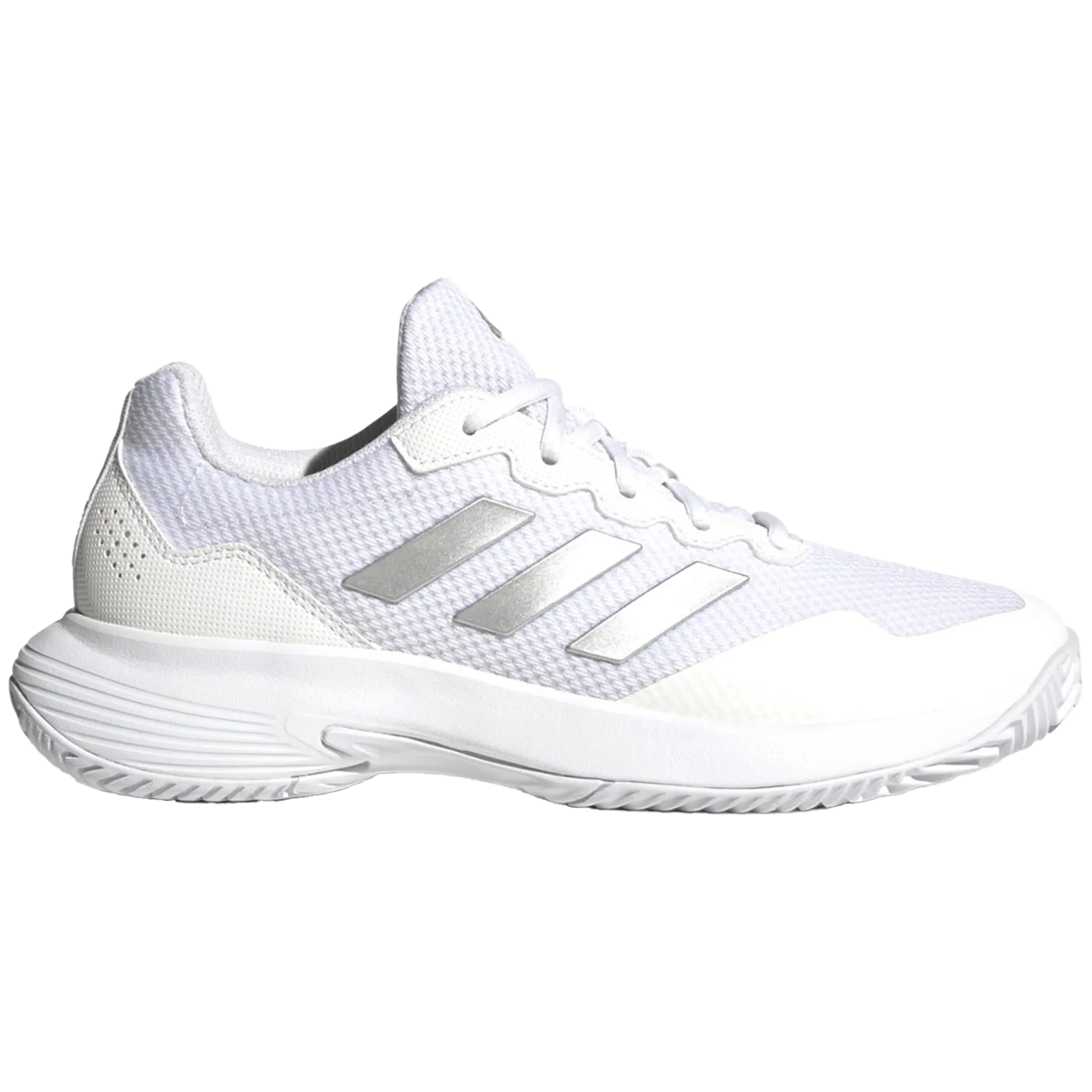 Adidas Women's Gamecourt 2.0 Cloud White / Silver Metallic / Cloud White