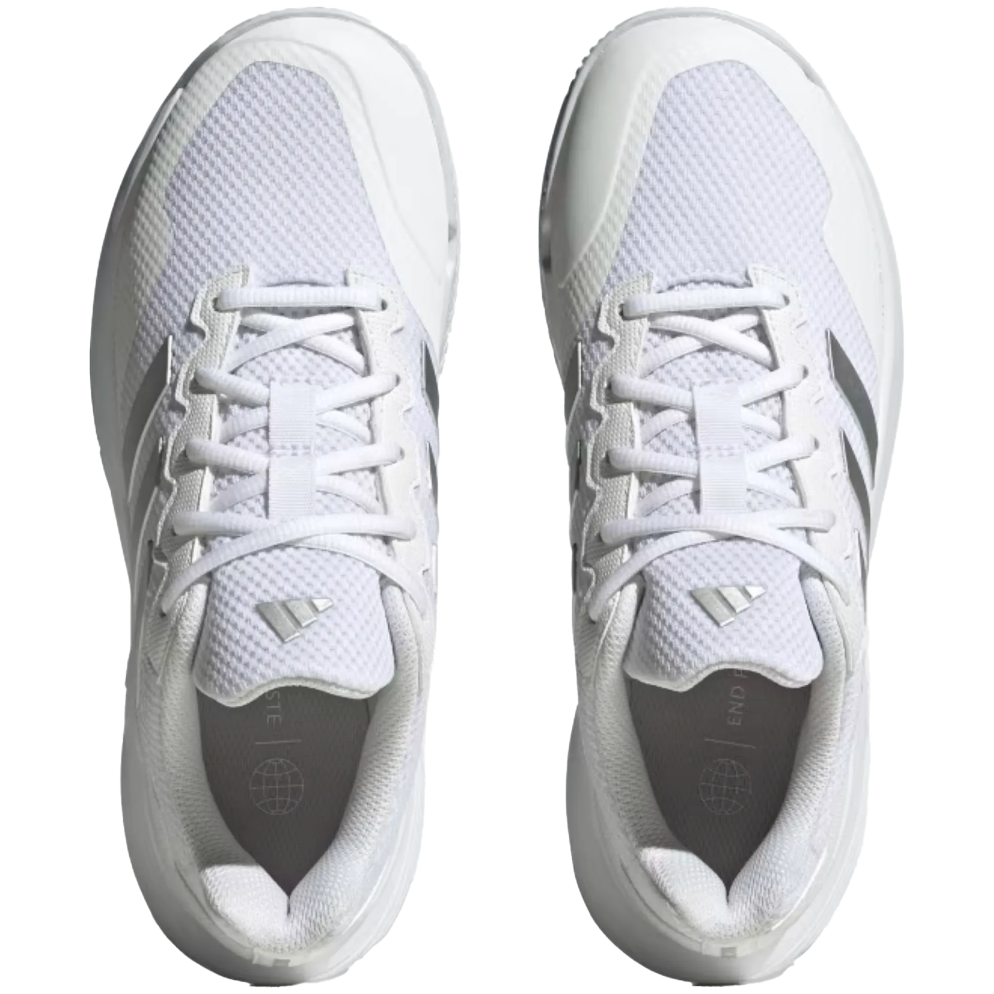 Adidas Women's Gamecourt 2.0 Cloud White / Silver Metallic / Cloud White