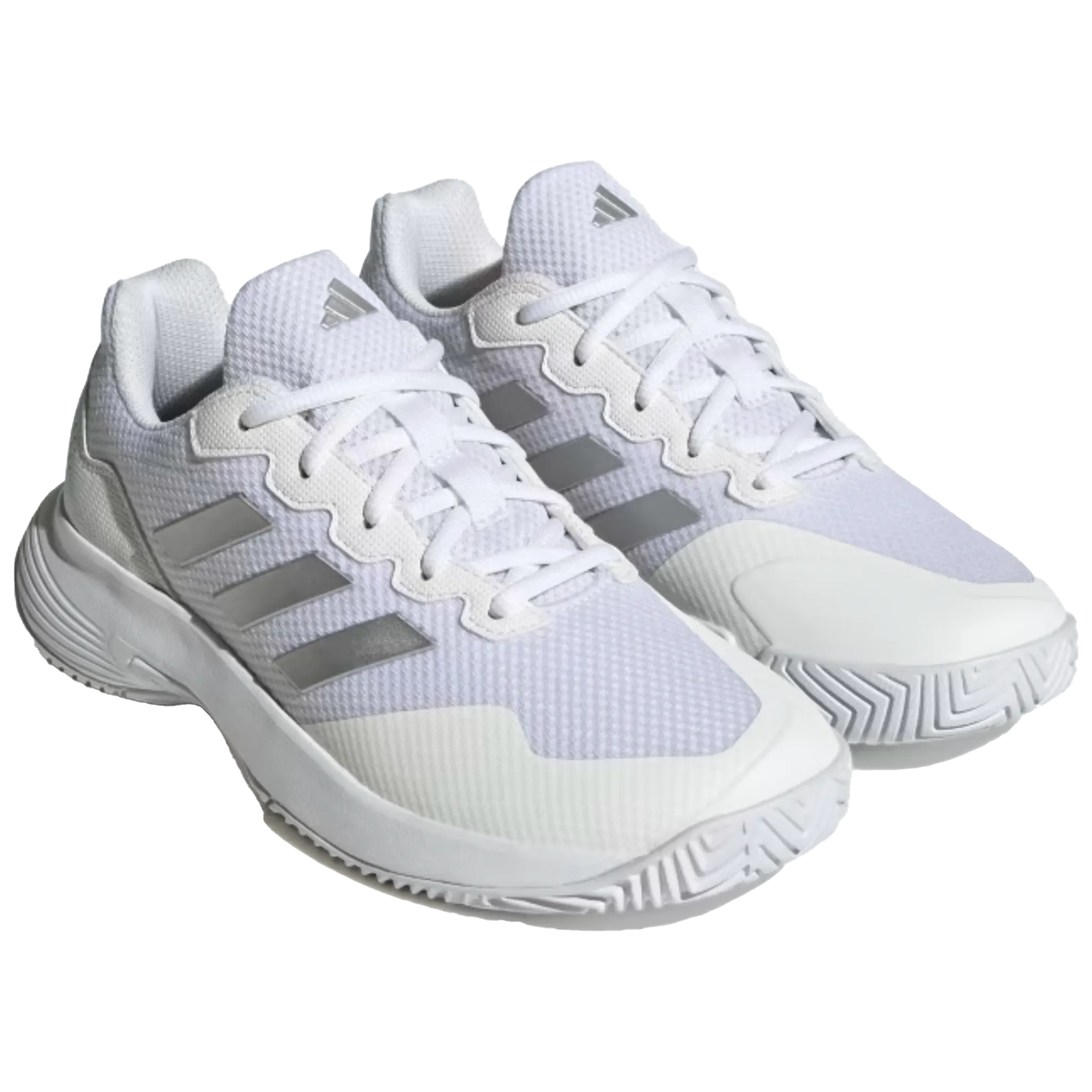 Adidas Women's Gamecourt 2.0 Cloud White / Silver Metallic / Cloud White