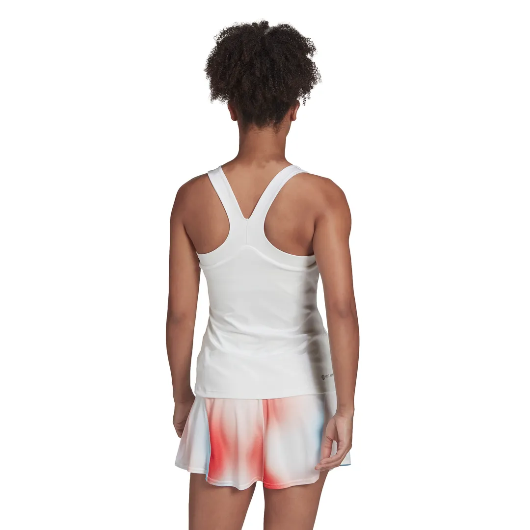adidas Women's Tennis Y-Tank Top (White)