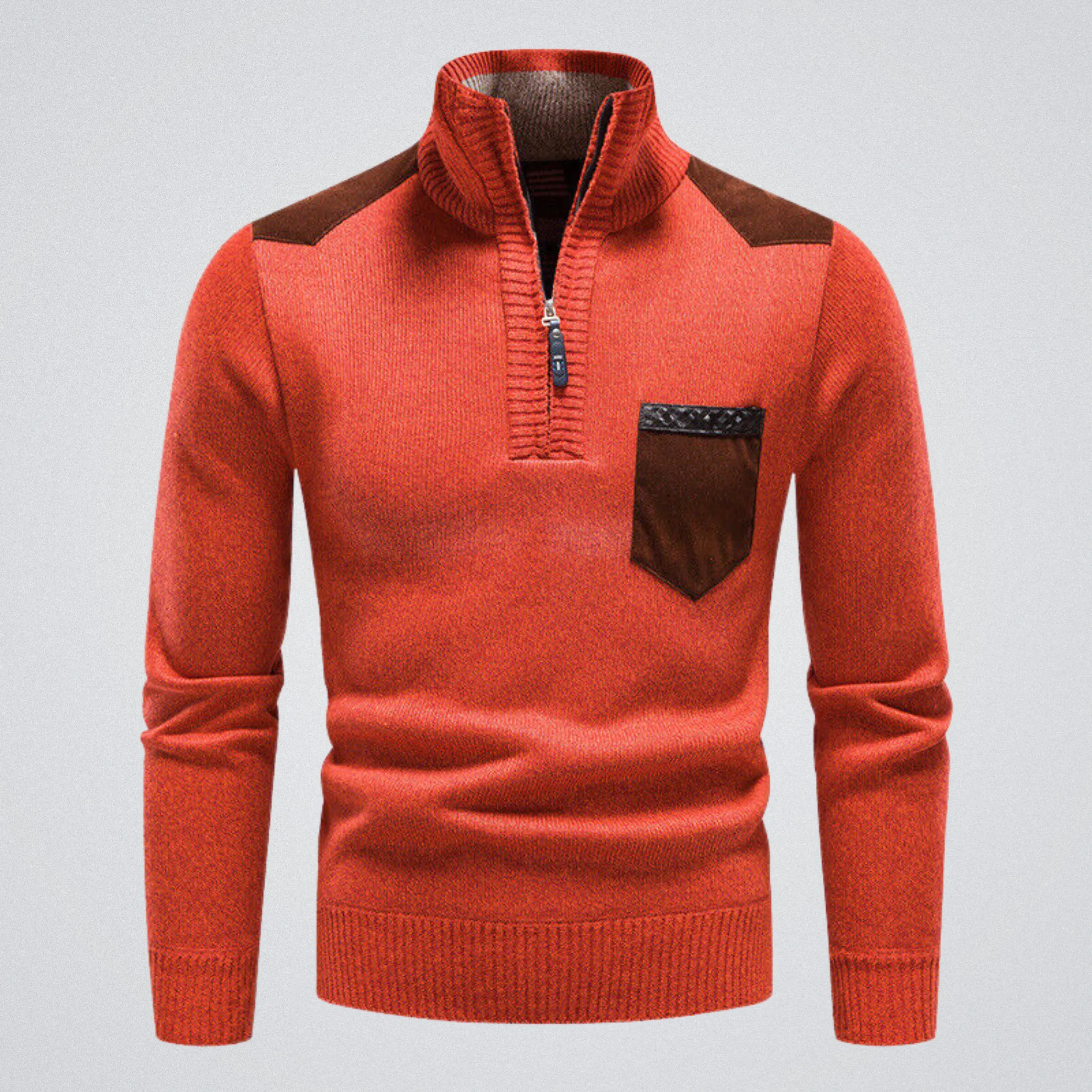 Adrian Urban Chic – Moderner Patchwork-Pullover für urbanen Trendsetter.