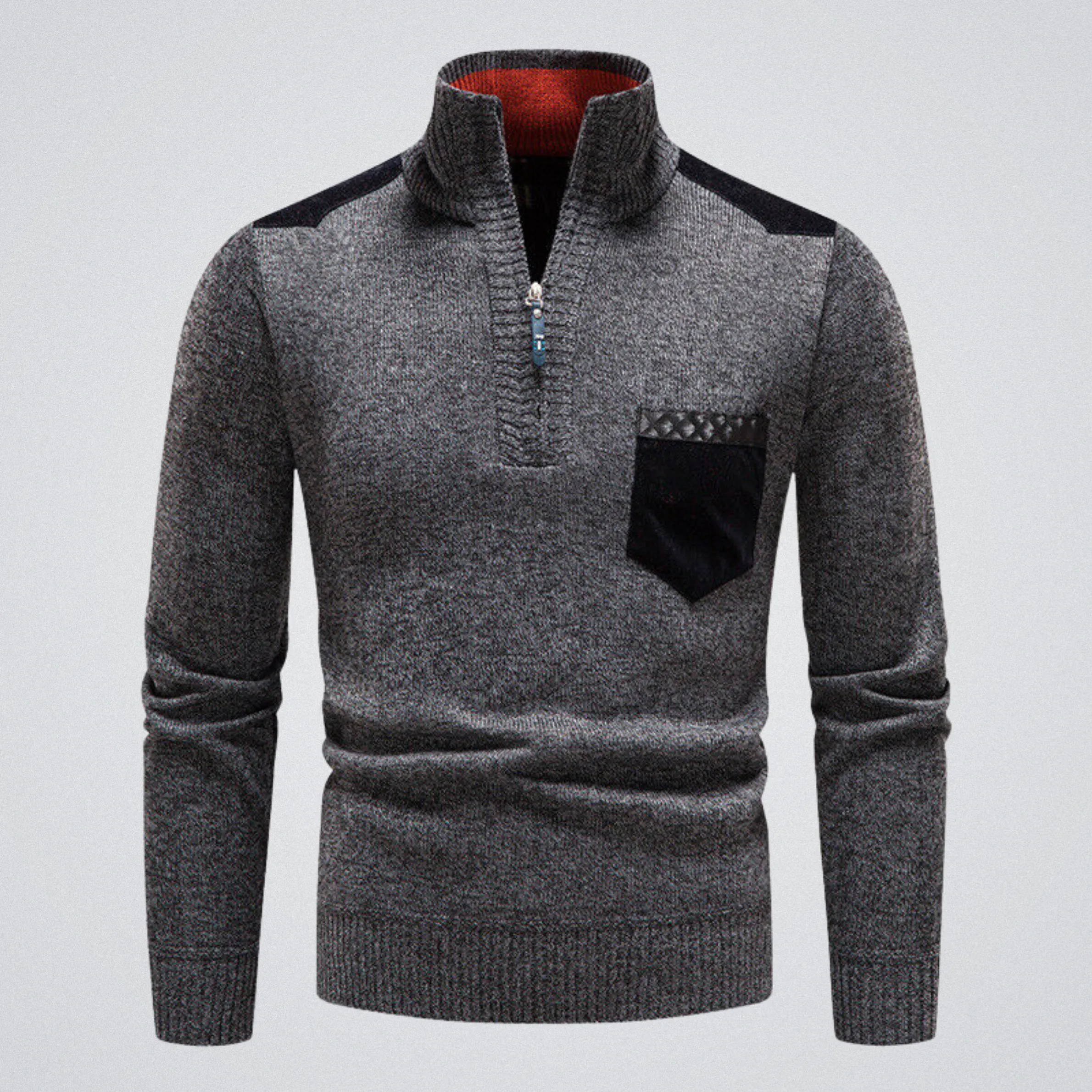 Adrian Urban Chic – Moderner Patchwork-Pullover für urbanen Trendsetter.
