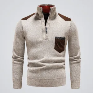 Adrian Urban Chic – Moderner Patchwork-Pullover für urbanen Trendsetter.